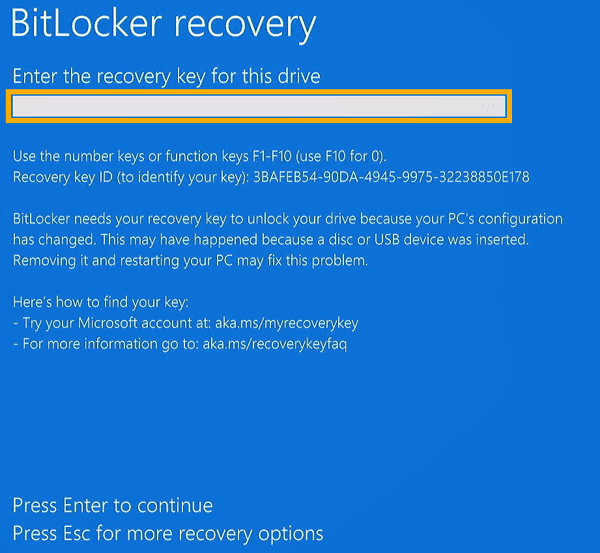 l'écran du Bitlocker Windows | MarcoServices informatique Langon