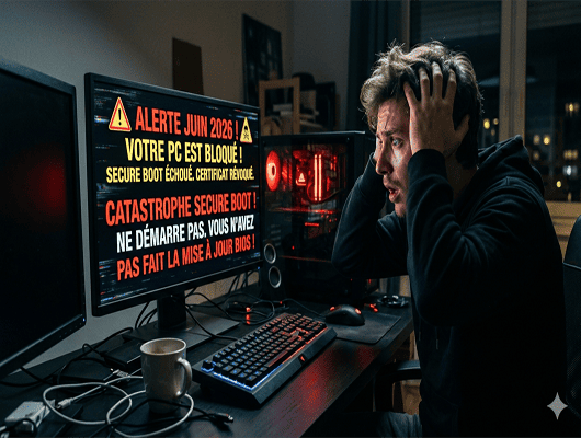 Alerte PC bloqué erreur Secure Boot juin 2026