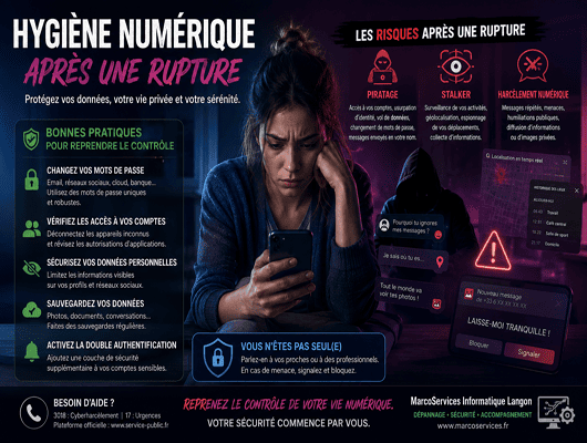 hygiène numérique après une rupture amoureuse | MarcoServices informatique Langon